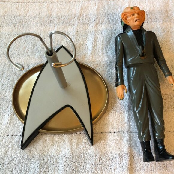 1993 Star Trek Next Generation 9 inch action figure+stand FERENGI - Picture 10 of 11